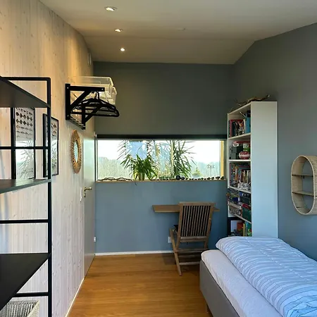 Hojtplaceret Hus Med Formidabel Udsigt Ved Horsens Tatil Evi *