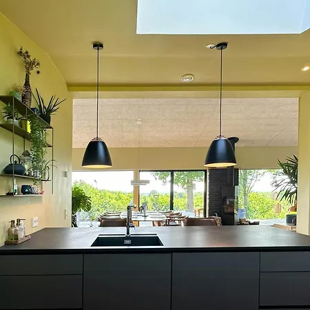 Semesterbostad Elevated House With Tremendous View Near Horsens