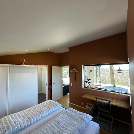 Tatil Evi Hojtplaceret Hus Med Formidabel Udsigt Ved Horsens