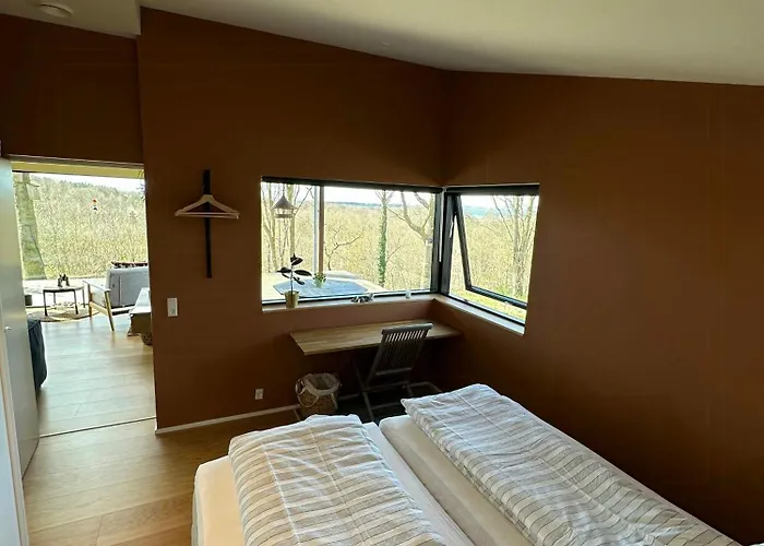 Hojtplaceret Hus Med Formidabel Udsigt Ved Horsens Σπίτι διακοπών Odder